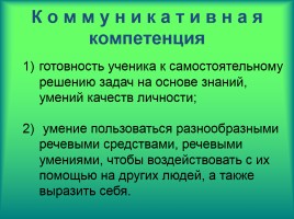 Формирование коммуникативной компетенции на уроках русского языка, слайд 3