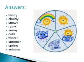 Seasons and Weather - Времена года и погода (на английском языке), слайд 6