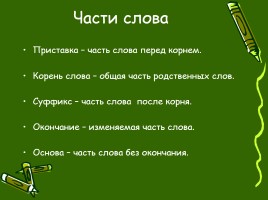 Русский язык 4 класс «Состав слова», слайд 4