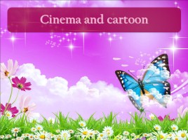 Cinema and cartoon
