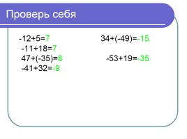 Сложение чисел с разными знаками (урок ФГОС в 6 классе по математике), слайд 14