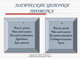 Урок-обобщение по теме «Имя числительное», слайд 7