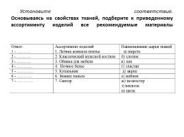 Олимпиадные задания по технологии (тестовые задания), слайд 20