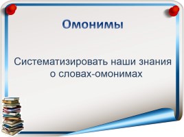 Русский язык 3 класс «Омонимы», слайд 3