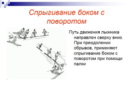 Преодоление подъемов и препятствий на лыжах, слайд 7