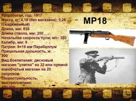 Стрелковое оружие советской и немецкой армии времен Великой Отечественной войны, слайд 15