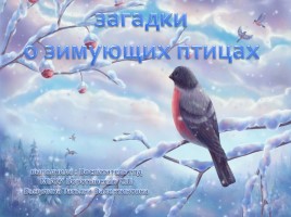 Загадки о зимующих птицах