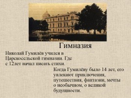 Гумилев Николай Степанович 1886-1921 гг., слайд 3