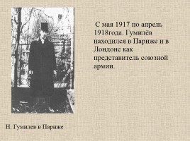 Гумилев Николай Степанович 1886-1921 гг., слайд 8