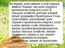 Сельское хозяйство - Растениеводство Оренбургской области, слайд 3