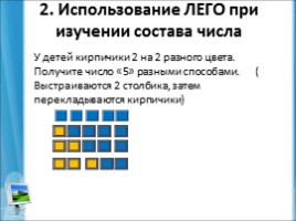 Лего конструирование на уроке и внеурочной деятельности младших школьников в условиях ФГОС 2-го поколения, слайд 13