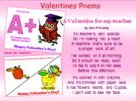 Внеклассное мероприятие «День Святого Валентина» (на английском языке), слайд 8
