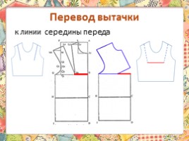 Техническое моделирование прямой блузки без рукавов и воротника, слайд 8