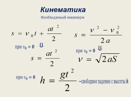 Физика в формулах - Подготовка к ЕГЭ «Механика», слайд 3