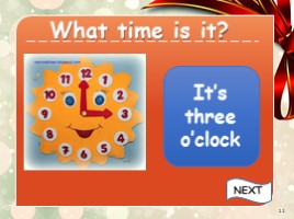 What time is it? - Который час? (на английском языке), слайд 11