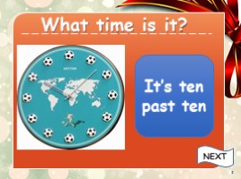 What time is it? - Который час? (на английском языке), слайд 2