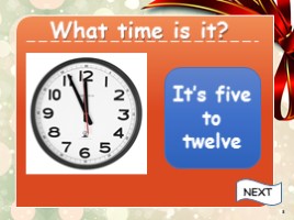 What time is it? - Который час? (на английском языке), слайд 3