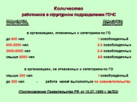 Основные требования Конституции РФ, Федеральных законов, нормативно-правовых актов по защите населения и территорий от ЧС природного и техногенного характера, слайд 33