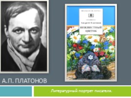 Литературный портрет писателя «А.П. Платонов», слайд 1