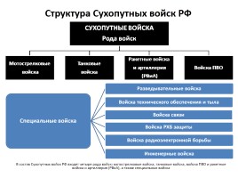 Организационная структура Вооруженных сил РФ - Виды Вооруженных сил и рода войск, слайд 8