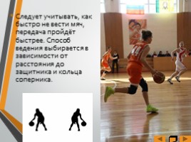 Основные элементы игры «Баскетбол», слайд 6