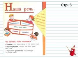 Русский язык 1 класс - Урок 1 «Наша речь», слайд 21