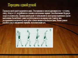 Урок баскетбола в 4 классе «Передача мяча от плеча левой и правой рукой», слайд 11