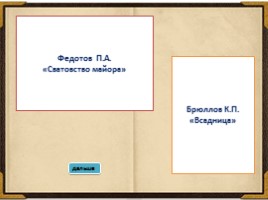 Интерактивная игра 10 класс «Золотой век русской живописи», слайд 6