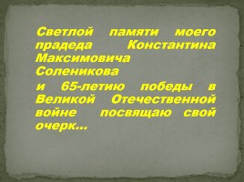 Константин Максимович Солеников, слайд 2