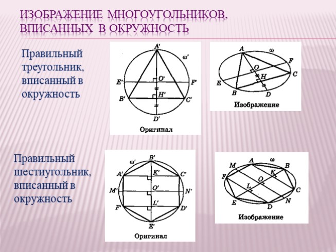 Аксонометрия равностороннего треугольника верно показана на рисунках