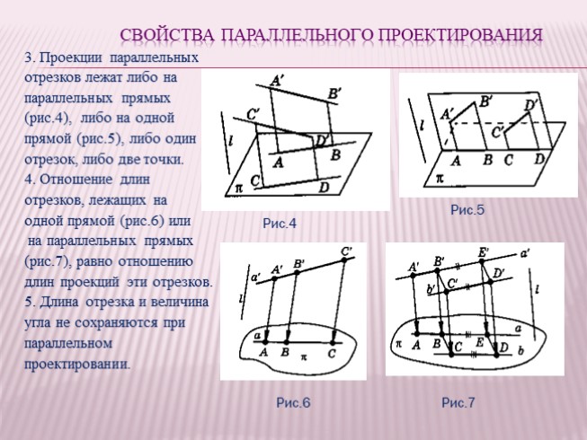 Свойства проектирования. Свойства параллельного проектирования. Проекция отрезка при параллельном проектировании. Параллельное проектирование это в геометрии. Свойства параллельного проектирования 10 класс.