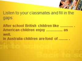 Урок английского языка 7 класс «Свободное время ребят в разных странах - Let’s enjoy the lesson together!», слайд 12