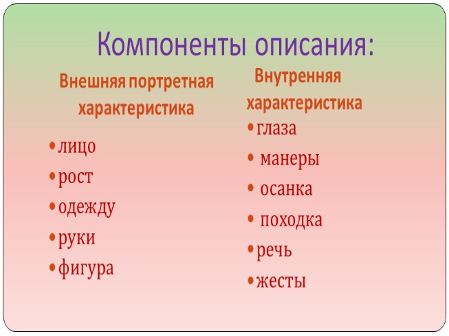 Читать описание человека. Сочинение описание внешности человека. Характер Кая.