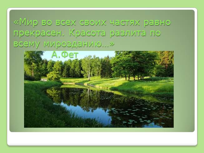 Сочинение человек и природа фета