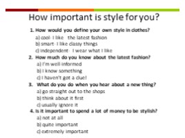 Одежда - Clothes & Fashion (в 8 классе по УМК Spotlight), слайд 5