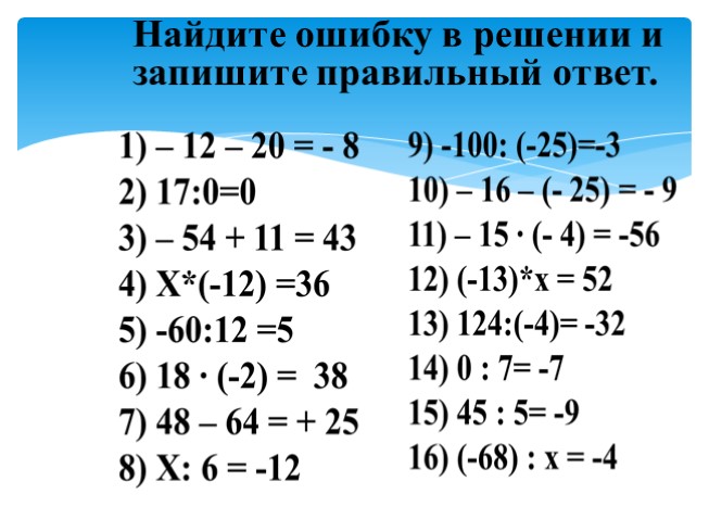 Сравнение целых чисел 6 класс дорофеев презентация