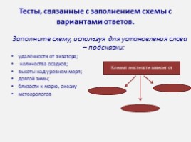 Использование контрольно – измерительных материалов (тестов ) на уроках географии как средство формирования объективного контроля., слайд 21