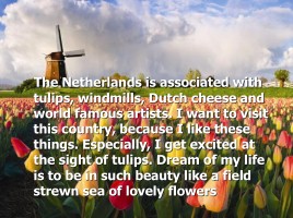 Why do I want to visit the Netherlands, слайд 3
