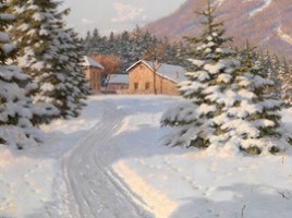 Зима в картинах русских художников, слайд 17