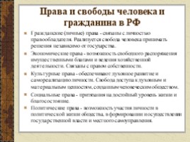 Права и свободы человека и гражданина в РФ (9 класс), слайд 11