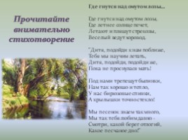 Анализ стихотворения А.К. Толстого «Где гнутся над омутом лозы...», слайд 3