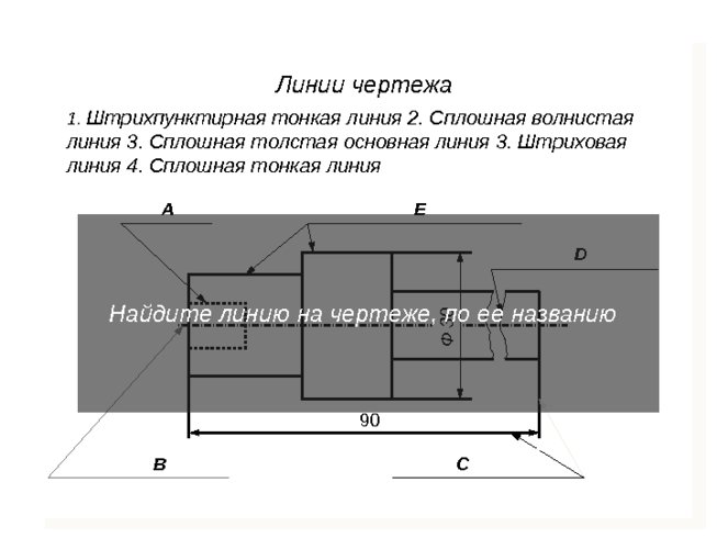 Утолщенная линия на чертеже