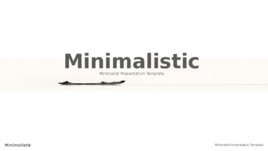 Minimalistic, слайд 1