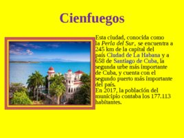 Republca de Cuba Cienfuegos y Santiago de Cuba, слайд 9