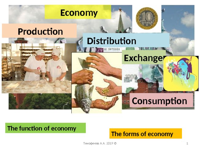 The basic concepts of the world economy