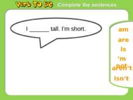 Verb to be ppt flashcards fun activities games grammar guides, слайд 22