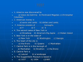 The USA - Welcome to New York, слайд 18