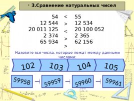Сравнение натуральных чисел, слайд 5