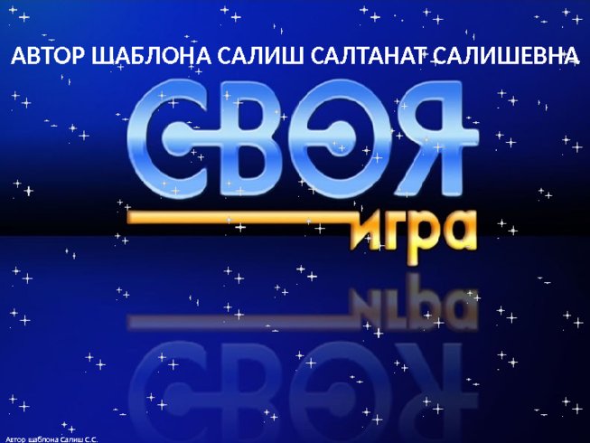 Своя игра (04.10.2019)