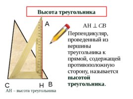Медианы, биссектрисы и высоты треугольника, слайд 9